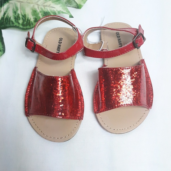 Old Navy Other - New Old Navy Toddler Girls Red Sparkle Shoes Sz 9